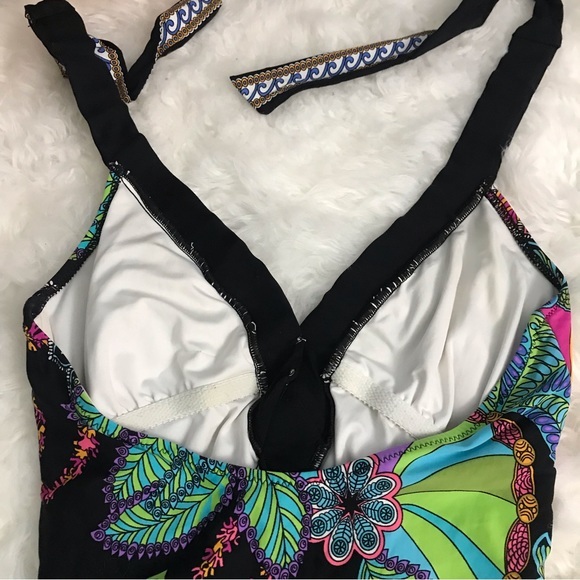 Trina Turk One Piece Halter Swimsuit 10 - Picture 5 of 10